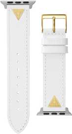 Guess Kožený remienok pre Apple Watch (38 - 41 mm) - White Triangle CS2006S2.