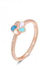 Rosato Pôvabný bronzový prsteň Kvetina Allegra RZAL006 50 mm.