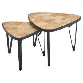 MID.YOU SADA KONFERENČNÝCH STOLÍKOV, hnedá, drevo, 60/60/45 cm.