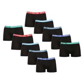 10PACK pánske boxerky Gianvaglia čierné (026) M, trenky.
Vyskúšaj komfort, ktorý si zamiluješ na prvý pohľad a dotyk.
Príjemný materiál, ktorý sa ti prispôsobí
Boxerky Gianvaglia sú vyrobené z bavlny s prímesou polyamidu a elastanu.
Moderný dizajn pre mužov, ktorí vedia, čo chcú
Jednoduchý minimalistický dizajn je doplnený vytkávanou gumou s výrazným logom, ktoré dodáva boxerkám súčasný vzhľad.
Prečo by si mal boxerky Gianvaglia vyskúšať

Pohodlný strih pre každý deň: Dlhšie nohavičky a elastická guma poskytujú podporu a pohodlie, vďaka čomu sú boxerky vhodné na bežné nosenie, šport i voľnočasové aktivity.


Kombinácia štýlu a funkčnosti: Moderné detaily dodávajú boxerkám osobitý štýl, ktorý oživí každý šatník.


Kvalitná zmes materiálov: Vďaka pridanému elastanu a polyamidu sa boxerky ľahko prispôsobia postave a zostávajú pohodlné po celý deň.

Spodná bielizeň Gianvaglia dodá tvojmu šatníku módny švih
Talianska značka spodnej bielizne Gianvaglia v sebe nezaprie južanskú divokosť.
Ako sa starať o boxerky Gianvaglia
Aby ti boxerky dlho vydržali a zostali v perfektnom stave, odporúčame nasledujúcu starostlivosť:

Pranie: Per boxerky na 30 ° C, čo je ideálna teplota pre zachovanie pružnosti a tvaru materiálu.


Sušenie: Neodporúčame sušiť v sušičke, aby nedošlo k poškodeniu pružnosti gumy a materiálu.


Žehlenie: Pokiaľ je potrebné, žehliť je možné na nízku teplotu vhodnú pre bavlnu.

Tip: Staň sa odborníkom na údržbu spodnej bielizne vďaka radám v našom článku a dopraj svojim obľúbeným kúskom starostlivosť, ktorú si zaslúži.