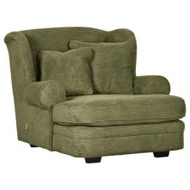 Ambia Home XXL KRESLO, textil, tmavozelená.