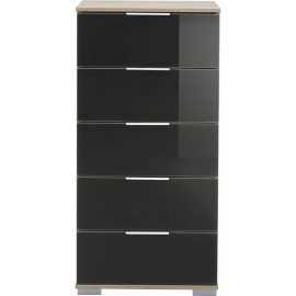 Carryhome KOMODA, sivá, farba duba, 49/102/41 cm.