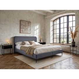 MID.YOU BOXSPRINGOVÁ POSTEĽ, 140/200 cm, sivá.