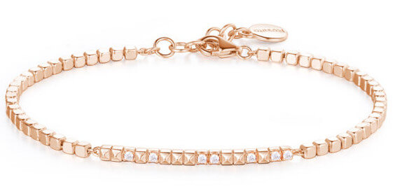 Rosato Slušivý bronzový náramok so zirkónmi cubic RZB033.