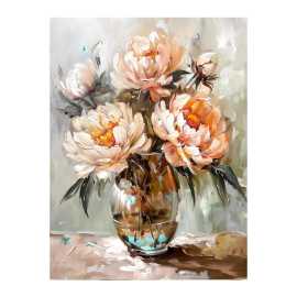 Monee SKLENENÝ OBRAZ, kvety, 80/120 cm.
