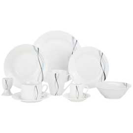 Boxxx KOMBINOVANÝ SERVIS 62-dielne, porcelán keramika.