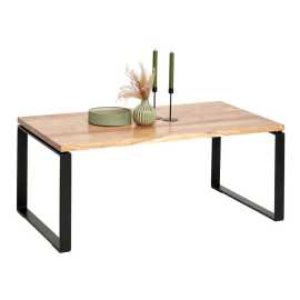 Carryhome KONFERENČNÝ STOLÍK, čierna, farba akácie, drevo, kov, 110/60/43 cm.