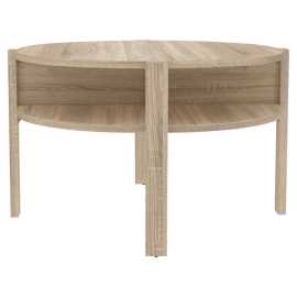 Hom`in KONFERENČNÝ STOLÍK, dub sonoma, kompozitné drevo, 74,4/74,4/45,5 cm.