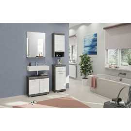 MID.YOU KÚPEĽŇA antracitová, sivá, biela s vysokým leskom.