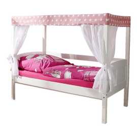 MID.YOU POSTEĽ S NEBESAMI, 80/160 cm ružová, biela.