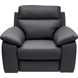 Celina Home KRESLO UŠIAK, koža, tmavomodrá.