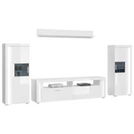 MID.YOU OBÝVACIA STENA, biela s vysokým leskom.