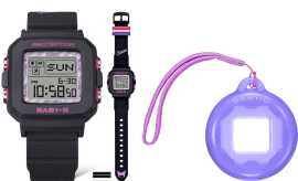 Casio Dárkový set BABY-G BGD-10KKM-1ER Kuromi Collaboration (397) + náhradní pouzdro jako přívěsek.