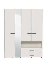 Šatníková skriňa so zrkadlom samuel 4d - biela.

 

Ak sa vám skriňu zapáčila, ale nepasuje vám farba, ponúkame túto kolekciu aj v ďalších dvoch odtieňoch, ktoré nájdete nižšie, v súvisiacich produktoch.