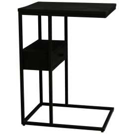 Carryhome PRÍRUČNÝ STOLÍK, mangové drevo, čierna.