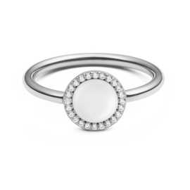 Daniel Wellington Originálny prsteň s perleťou a kryštálmi Audrey DW0040127 56 mm.