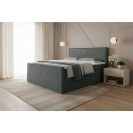 Livetastic BOXSPRINGOVÁ POSTEĽ, 140/200 cm, sivá.