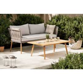 Ambia Garden SÚPRAVA ZÁHRADNÉHO NÁBYTKU drevo, kov, textil.