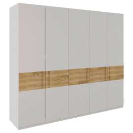 Dieter Knoll SKRIŇA S OTOČNÝMI DVERAMI, dub, farba duba, svetlosivá, 252/225/60 cm.