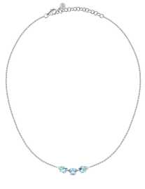 Morellato Luxusný strieborný náhrdelník s kubickými zirkónmi Tesori SAIW289.