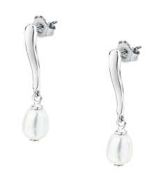 Morellato Visiace strieborné náušnice s riečnou perlou Perla SXU47.