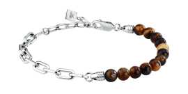 Morellato Moderný oceľový náramok s tigriím okom Pietre S1740.