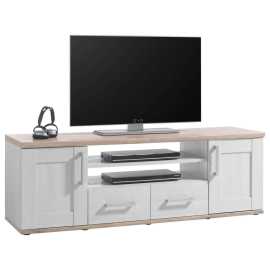 Xora NÍZKA KOMODA, biela, farba smrekovca, 152/50/44 cm.