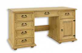 Písací stôl z masívu bik 03a - k16 antická biela.