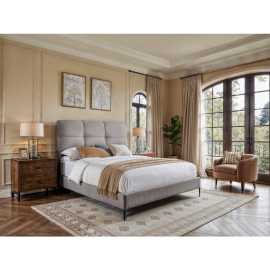 MID.YOU BOXSPRINGOVÁ POSTEĽ, 120/200 cm, sivá.