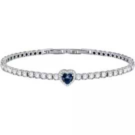 Morellato Romantický strieborný náramok s modrým srdiečkom Tesori SAVB12.