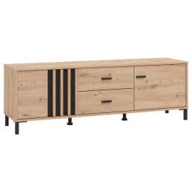 Hom`in TV DIEL, čierna, dub artisan, 157/52/40 cm.