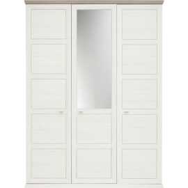 Hom`in SKRIŇA SO ZRKADLOM, sivá, biela, 154/209/60 cm.