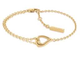 Calvin Klein Elegantný pozlátený náramok Sculptured Drops 35000077.