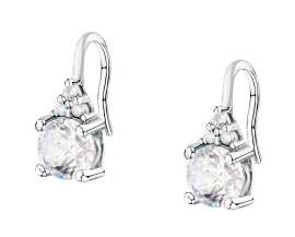 Morellato Strieborné visiace náušnice s čírymi kubickými zirkónmi Tesori SAIW298.