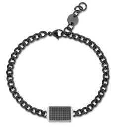 S'Agapõ Moderný pánsky náramok z ocele Tag Me Too STG11.