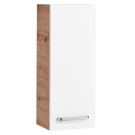 Xora ZÁVESNÁ SKRINKA, biela, dub artisan, 25/63/20 cm.