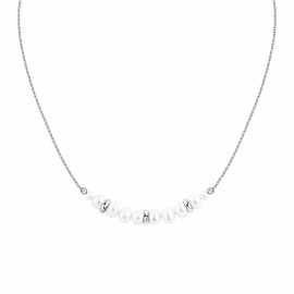 Morellato Úchvatný strieborný náhrdelník s riečnymi perlami Perla SXU42.