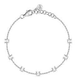 Morellato Strieborný náramok s čírymi kubickými zirkónmi Tesori SAIW292.