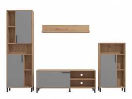 Obývacia stena tracy - dub artisan/šedá.

 

Rozmery obývacej steny Tracy sú 279x192,5x38cm (š, v, h).

 

Ďalšie podobné produkty od tohto výrobcu nájdete nižšie v súvisiacich produktoch.