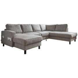 MID.YOU SEDACIA SÚPRAVA, textil, sivá.