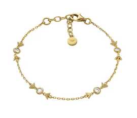 Emporio Armani Pôvabný pozlátený náramok pre ženy so zirkónmi EG3619710.