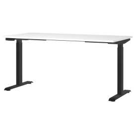 Novel PÍSACÍ STÔL, čierna, biela, 160/80/72-118 cm.