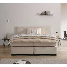 MID.YOU BOXSPRINGOVÁ POSTEĽ, 180/200 cm, krémová.