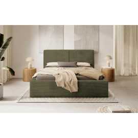 MID.YOU ČALÚNENÁ POSTEĽ, 180/200 cm, svetlozelená.