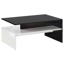 MID.YOU KONFERENČNÝ STOLÍK, biela, čierna, kompozitné drevo, 90/60/43 cm.