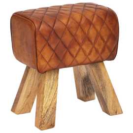 MID.YOU TABURETKA, koža, 40/48/27 cm.