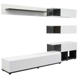 MID.YOU OBÝVACIA STENA, tmavohnedá, perleťová, biela s vysokým leskom.