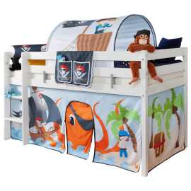 MID.YOU VYVÝŠENÁ POSTEĽ, 90/200 cm biela.