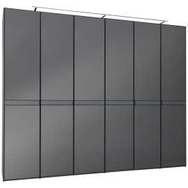 Dieter Knoll SKRIŇA S OTOČNÝMI DVERAMI, antracitová, 298/240/63 cm.