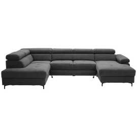 Stylife SEDACIA SÚPRAVA, textil, grafitová.